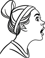 A human figure offering a bowl to a robot depicting technology and artificial intelligence in simplified black and white illustration