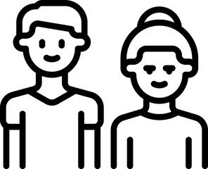 family illustration on a white background     