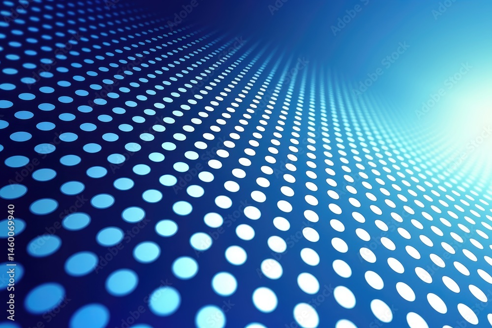 Poster abstract design with a dynamic dotted pattern.