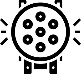 fog light illustration on a white background     