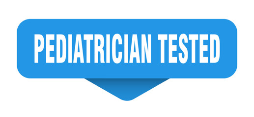 pediatrician tested sticker. pediatrician tested sign on transparent background