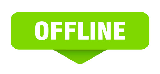 offline sticker. offline sign on transparent background