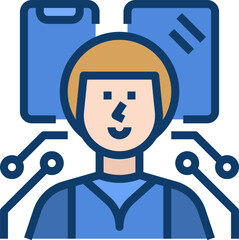 generation z illustration on a white background    