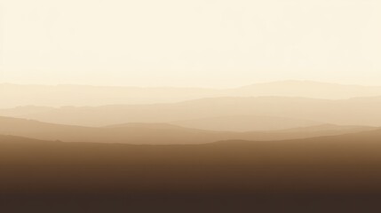 Obraz premium Subtle, muted tones of mountainscapes in soft light.