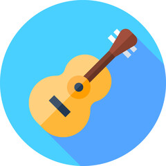 guitar illustration on a white background    