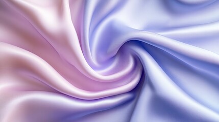 Obraz premium Soft, flowing silk fabric in a gradient of pastel colors