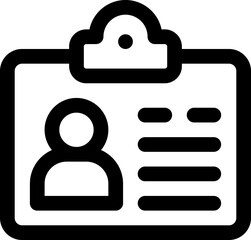 id card illustration on a white background     