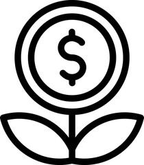 investment illustration on a white background   