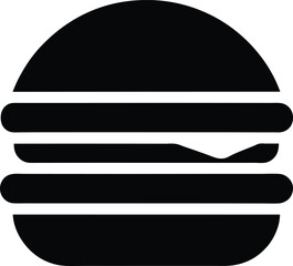 hamburger menu icon black silhouette