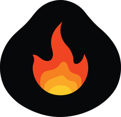 heat map icon black silhouette 