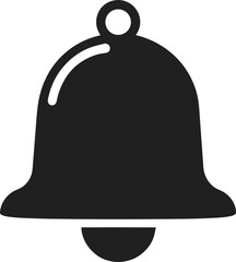notification bell black silhouette 