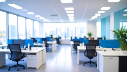 Modern office blurry background