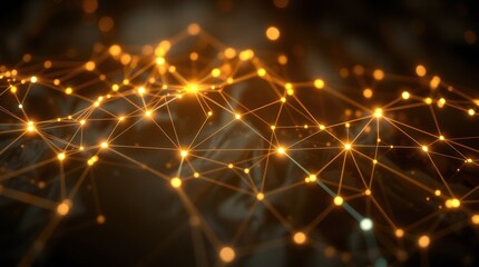 Fototapeta premium Abstract glowing network connection. (1)