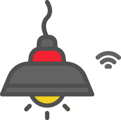 lamp illustration on a white background    