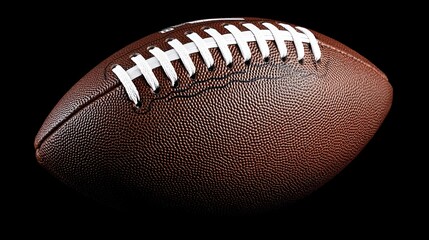 Fototapeta premium American football ball isolated on black background.