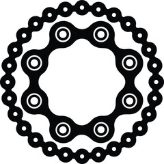 vector frame with chain