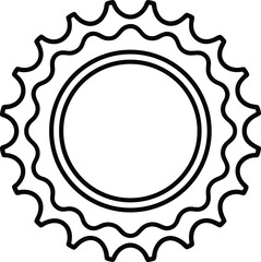 vector round frame