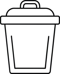 trash can isolated on white