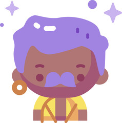 man illustration on a white background     