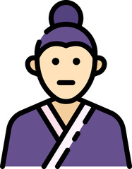 man illustration on a white background     