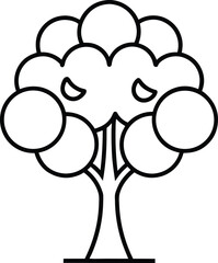 tree silhouette vector illustration