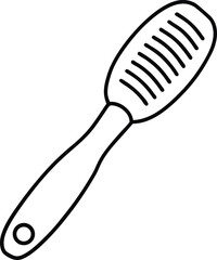 plastic brush isolated on white