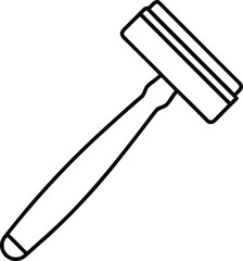 vector illustration of a hammer