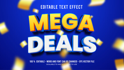 mega deals editable text effect
