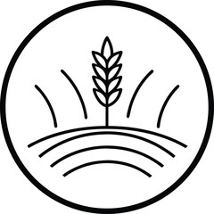 ear of wheat vector