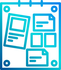 moodboard illustration on a white background     