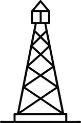 black and white lifeguard tower