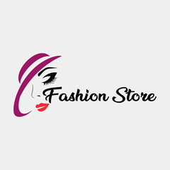 women and men fashion store logo design vector	