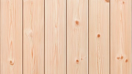 Naklejka premium Light beige wooden paneling texture close-up view.