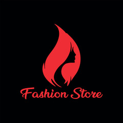 women and men fashion store logo design vector	