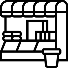 newsstand illustration on a white background     