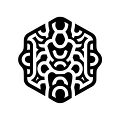 Abstract Geometric Pattern in Black and White