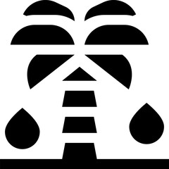 palm oil illustration on a white background   