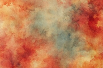 Abstract watercolor painting with muted color tones.