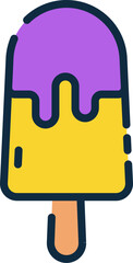 popsicle illustration on a white background     