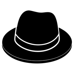 Hat Outline vector  Illustration