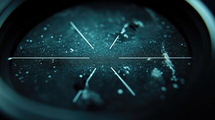 Sniper scope's targeting reticle