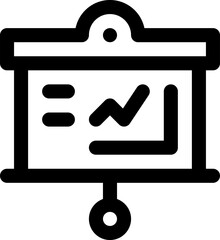 projector screen illustration on a white background    