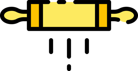 Roll bread illustration on a white background     