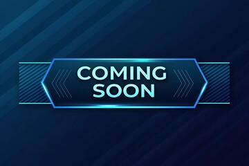 Neon sign displaying the words "Coming Soon" in bright colors against a dark background for social media marketing 