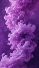 Obraz premium Abstract swirling purple smoke, ethereal clouds , dreamy, haze, energy
