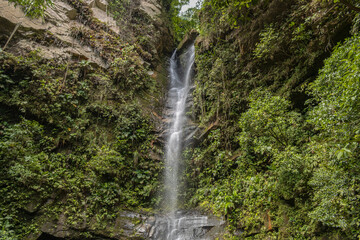 Fototapeta premium Waterfalls in the city of Tarapoto in Peru, a tourist spot in the Peruvian jungle