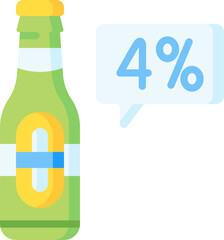 alcoholic drink illustration on a white background     