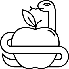 apple of discord illustration on a white background    