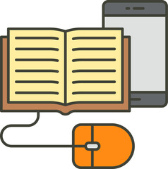 audiobook illustration on a white background     