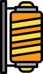 barber illustration on a white background    